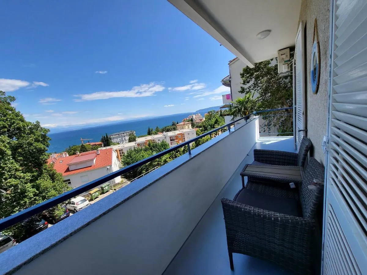 Apartment With Direct Sea View, Free Parking And Close To Beaches And Promenade Lovran 0*,  Croaţia